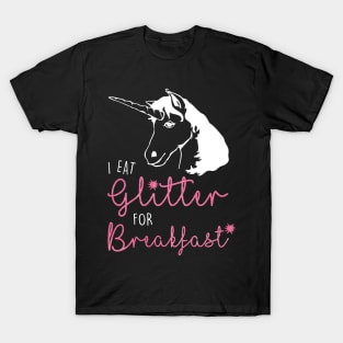 I Eat Glitter Unicorn - Dark T-Shirt